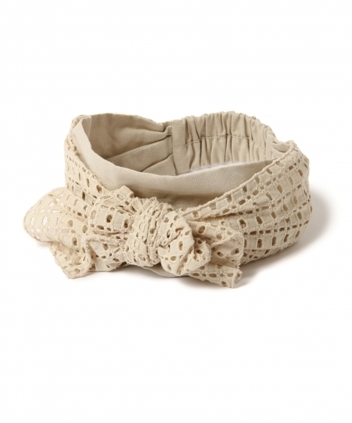 studio CLIP（スタディオクリップ）の「2WAYレースヘアバンド（ヘアバンド・レディース・ブラック/ベージュ/ブラウン・FREE）」の3枚目の写真