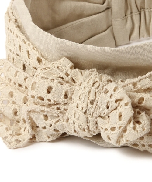 studio CLIP（スタディオクリップ）の「2WAYレースヘアバンド（ヘアバンド・レディース・ブラック/ベージュ/ブラウン・FREE）」の8枚目の写真