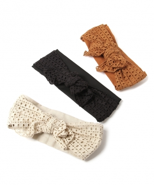 studio CLIP（スタディオクリップ）の「2WAYレースヘアバンド（ヘアバンド・レディース・ブラック/ベージュ/ブラウン・FREE）」の16枚目の写真