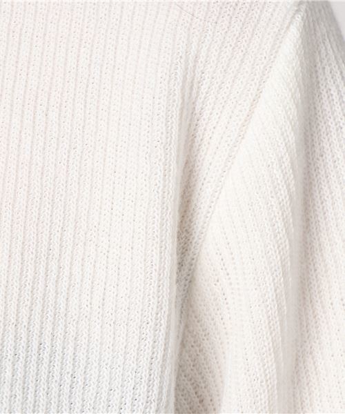 Honeys(ハニーズ)の「ボリューム袖プルオーバー(Tシャツ/カットソー・レディース・オフホワイト/ブラック/杢グレー/ピンク/ブルー・L/M)」の6枚目の写真