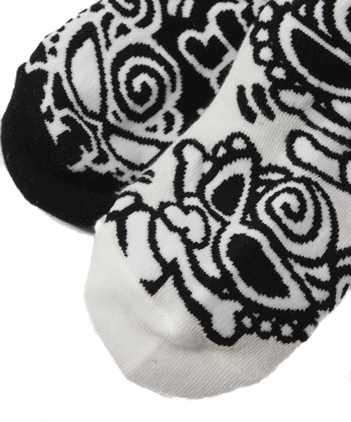 HYSTERIC MINI（ヒステリックミニ）の「Graffiti Pop Mini ソックス（ソックス/靴下・キッズ・ブラック/グリーン/ピンク・13/16/19/22）」の4枚目の写真