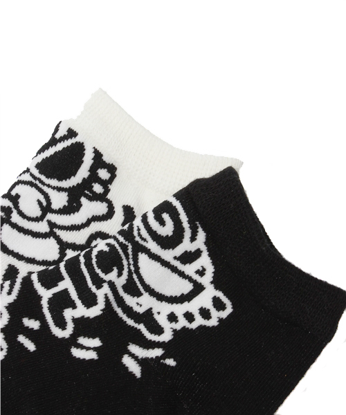 HYSTERIC MINI（ヒステリックミニ）の「Graffiti Pop Mini ソックス（ソックス/靴下・キッズ・ブラック/グリーン/ピンク・13/16/19/22）」の6枚目の写真