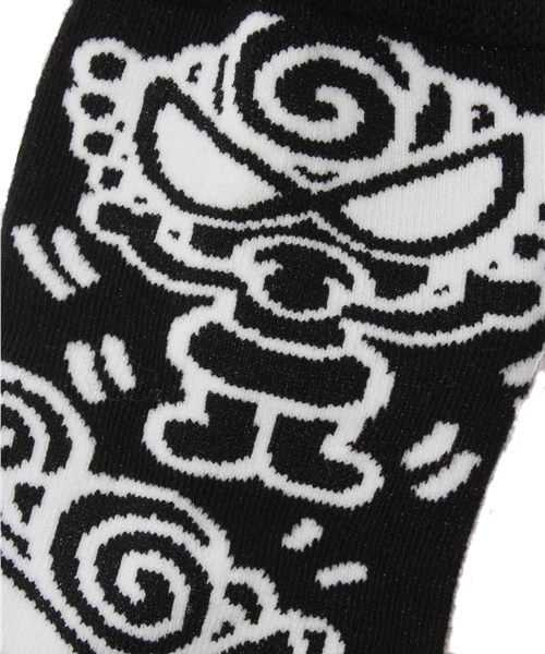 HYSTERIC MINI（ヒステリックミニ）の「Graffiti Pop Mini ソックス（ソックス/靴下・キッズ・ブラック/グリーン/ピンク・13/16/19/22）」の5枚目の写真