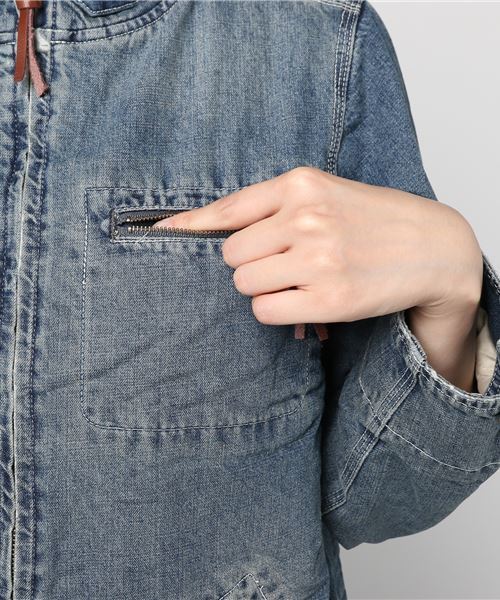 OLD BETTY'S（オールドベティーズ）の「Denim×Boa Long Work