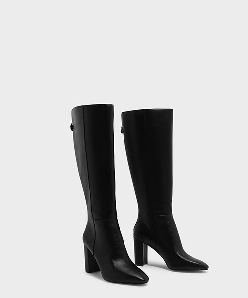 CHARLES & KEITH（チャールズ & キース）の「ニーハイブーツ/KNEE HIGH BOOTS（ブーツ・レディース・ブラック/グレー・22.5cm/23cm/23.5cm/24.5cm/25cm）」の4枚目の写真