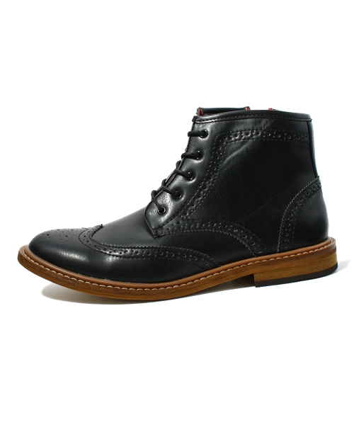 UNION STATION（ユニオンステーション）の「ウィングチップブーツ（ブーツ・メンズ・ブラック/ダークブラウン/キャメル・MEDIUM/LARGE）」の4枚目の写真