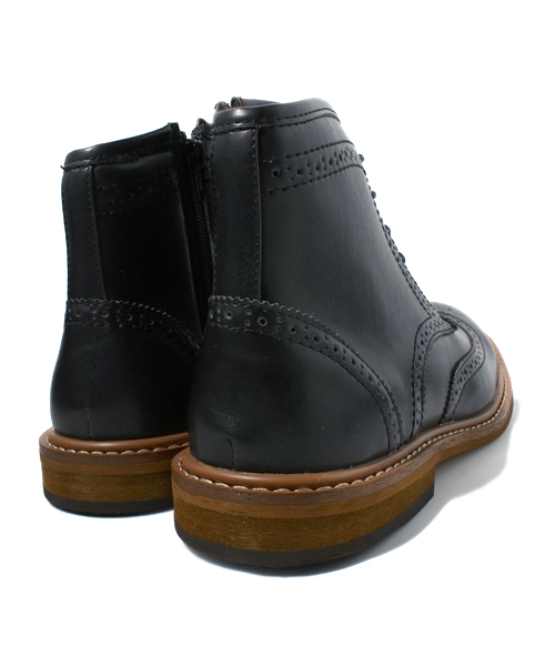 UNION STATION（ユニオンステーション）の「ウィングチップブーツ（ブーツ・メンズ・ブラック/ダークブラウン/キャメル・MEDIUM/LARGE）」の6枚目の写真