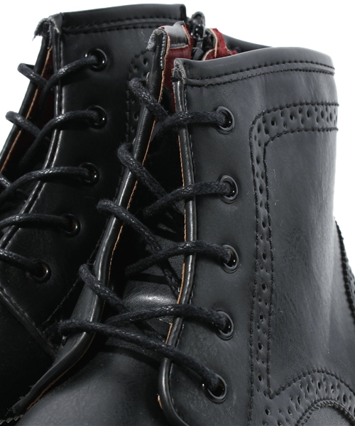 UNION STATION（ユニオンステーション）の「ウィングチップブーツ（ブーツ・メンズ・ブラック/ダークブラウン/キャメル・MEDIUM/LARGE）」の10枚目の写真