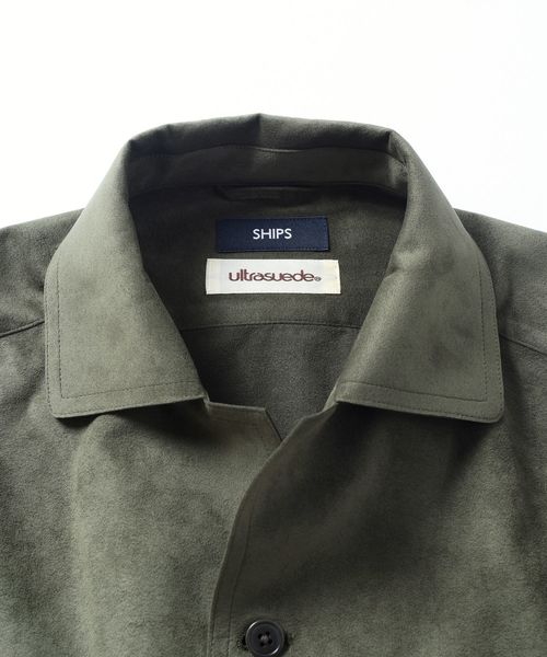 SHIPS（シップス）の「SC: ultrasuede(R) ライト サファリ ジャケット（ミリタリージャケット・メンズ・ベージュ/ブラウン/オリーブ/ブルー・SMALL/MEDIUM/LARGE/X-LARGE）」の5枚目の写真