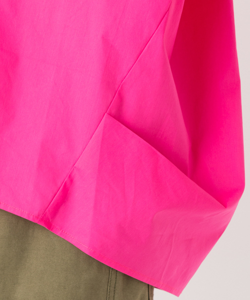 CIAOPANIC TYPY（チャオパニックティピー）の「BIGシルエットシャツ（シャツ/ブラウス・レディース・ホワイト/ストライプ/サックスブルー/ネイビー/ベージュ/ピンク・FREE）」の16枚目の写真