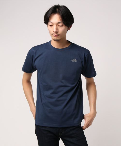 THE NORTH FACE(ザノースフェイス)の「ザ・ノース・フェイス メンズカットソー / ショートスリーブスクエアロゴティー(Tシャツ/カットソー・メンズ・ダークブルー/ホワイト/ブラック/ミックスグレー・MEDIUM/SMALL/LARGE)」の4枚目の写真