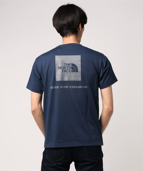 THE NORTH FACE(ザノースフェイス)の「ザ・ノース・フェイス メンズカットソー / ショートスリーブスクエアロゴティー(Tシャツ/カットソー・メンズ・ダークブルー/ホワイト/ブラック/ミックスグレー・MEDIUM/SMALL/LARGE)」の6枚目の写真