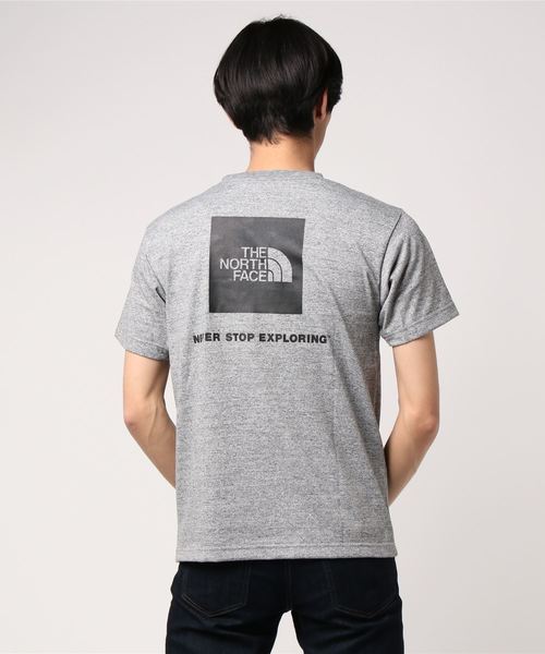 THE NORTH FACE(ザノースフェイス)の「ザ・ノース・フェイス メンズカットソー / ショートスリーブスクエアロゴティー(Tシャツ/カットソー・メンズ・ダークブルー/ホワイト/ブラック/ミックスグレー・MEDIUM/SMALL/LARGE)」の8枚目の写真