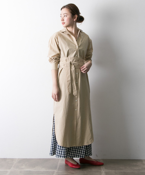 Urban Research アーバンリサーチ の サッカーストライプシャツワンピース ワンピース Wear