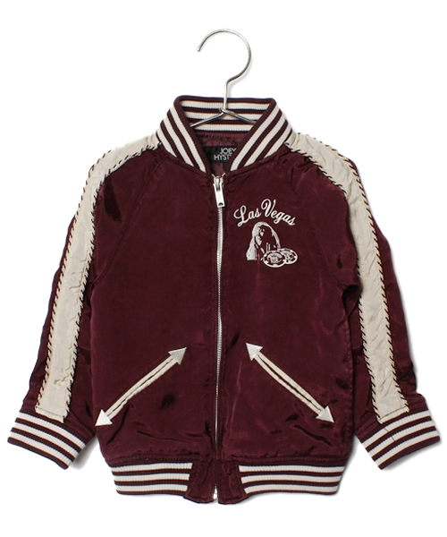 JOEY HYSTERIC(ジョーイヒステリック)の「CASINO刺繍 スカジャン(その他アウター・キッズ・ブラック/ターコイズブルー/パープル・X-SMALL/SMALL/MEDIUM)」の3枚目の写真