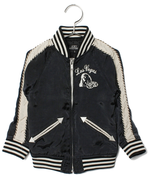 JOEY HYSTERIC(ジョーイヒステリック)の「CASINO刺繍 スカジャン(その他アウター・キッズ・ブラック/ターコイズブルー/パープル・X-SMALL/SMALL/MEDIUM)」の1枚目の写真