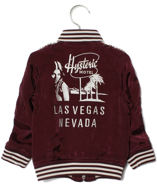 JOEY HYSTERIC(ジョーイヒステリック)の「CASINO刺繍 スカジャン(その他アウター・キッズ・ブラック/ターコイズブルー/パープル・X-SMALL/SMALL/MEDIUM)」の4枚目の写真