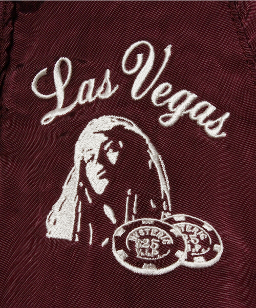 JOEY HYSTERIC(ジョーイヒステリック)の「CASINO刺繍 スカジャン(その他アウター・キッズ・ブラック/ターコイズブルー/パープル・X-SMALL/SMALL/MEDIUM)」の7枚目の写真