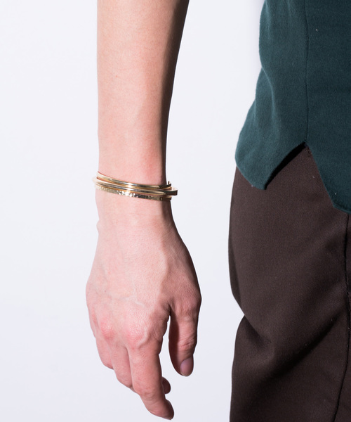 FACTOTUM（ファクトタム）の「【FACTOTUM】FACTOTUM3連シルバーコートバングル/（バングル/リストバンド・メンズ・シルバー/ゴールド・FREE）」の10枚目の写真