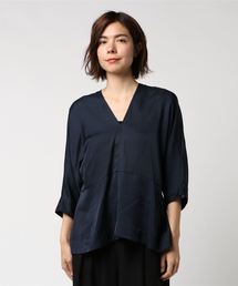 【M/M ATTACHMENT】T/CサテンヴィンテージペプラムTOP　LS81-619