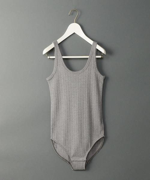 6（ロク）の「＜6(ROKU)＞MOKU CAMISOLE BODY SUITS/ボディースーツ  
