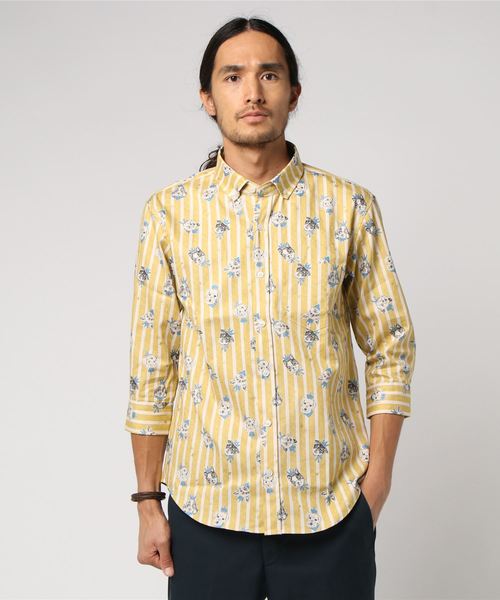 rovtski（ロフトスキー）の「rovtski ネコイヌ総柄シャツ7部袖（シャツ/ブラウス・メンズ・その他/その他1/その他2/その他3/その他4/その他5/その他6/その他7・MEDIUM/LARGE/X-LARGE）」の3枚目の写真