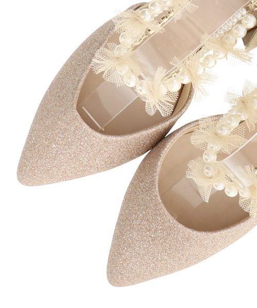 RANDA(ランダ)の「2WAYパールストラップセパレートパンプス(パンプス・レディース・ブラック/ネイビー/ゴールド・SS/S/M/L/LL)」の6枚目の写真