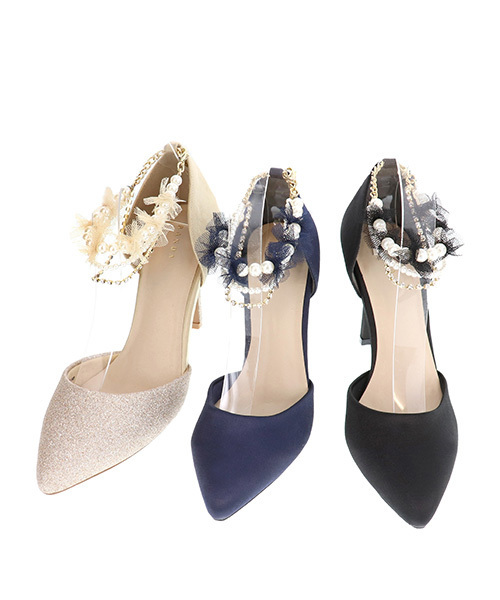 RANDA(ランダ)の「2WAYパールストラップセパレートパンプス(パンプス・レディース・ブラック/ネイビー/ゴールド・SS/S/M/L/LL)」の13枚目の写真