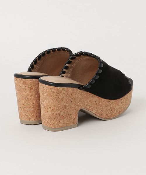 KOBE LETTUCE（コウベレタス）の「ステッチベルトサボ＊レディース/シューズ/サンダル/厚底[I1599]神戸レタス（サンダル・レディース・グレイッシュベージュ/マスタード/ブラック・L/LL/M/S）」の4枚目の写真