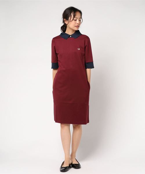 Fred Perry フレッドペリー の Rib Collar Dress ワンピース Wear