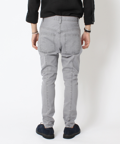 BEAMS（ビームス）の「BEAMS / スキニーサルエルデニム（デニムパンツ・メンズ・グレー/インディゴブルー・SMALL/MEDIUM/LARGE/X-LARGE）」の5枚目の写真