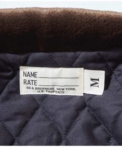 68&brothers(シックスティエイトアンドブラザーズ)の「N-1 Deck Jacket(ミリタリージャケット・メンズ・ネイビー/ダークネイビー・SMALL/MEDIUM/LARGE)」の5枚目の写真