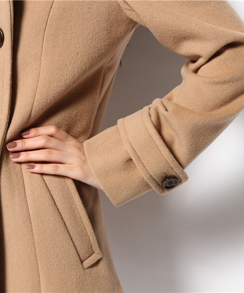 ANY（エニィ）の「W.ショートビーバー コート（ピーコート・レディース・グレー系/ブラック系/黄土色系・2/3）」の10枚目の写真