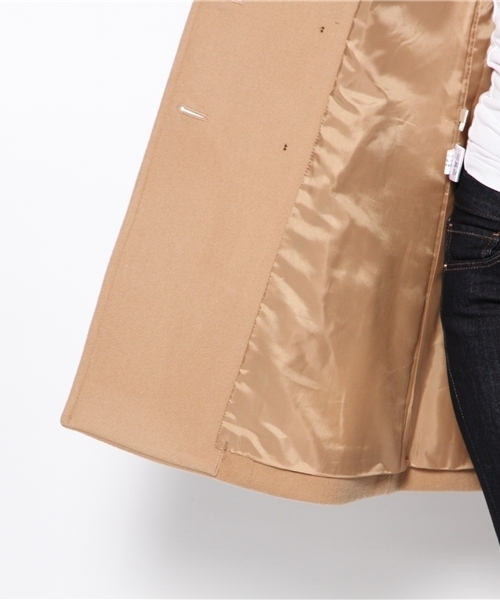 ANY（エニィ）の「W.ショートビーバー コート（ピーコート・レディース・グレー系/ブラック系/黄土色系・2/3）」の12枚目の写真