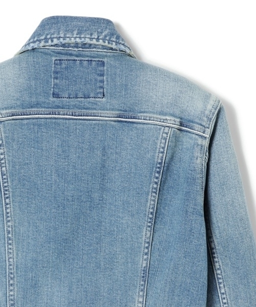 BACK BONE(バックボーン)の「LEATHER PATCH TRUCKER(デニムジャケット・メンズ・ブラック/インディゴブルー・MEDIUM/X-LARGE/SMALL/LARGE)」の22枚目の写真