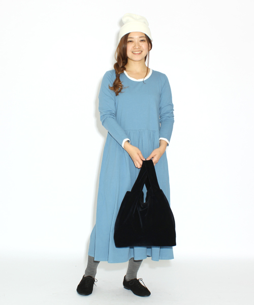 BEAMS BOY（ビームスボーイ）の「△BEAMS BOY / 切替ピコレースワンピース **（ワンピース・レディース・ブラック/ライトブルー・ONE SIZE）」の10枚目の写真