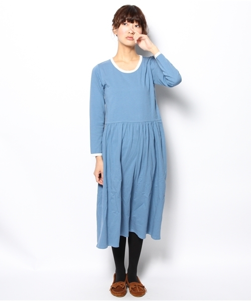 BEAMS BOY（ビームスボーイ）の「△BEAMS BOY / 切替ピコレースワンピース **（ワンピース・レディース・ブラック/ライトブルー・ONE SIZE）」の11枚目の写真