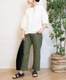 bid/ハイウエスト太ストレートパンツ