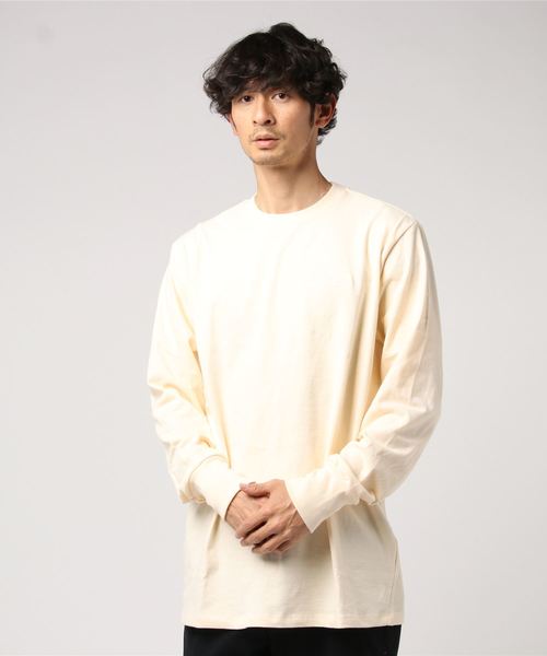 【AIME LEON DORE】長袖ロゴTシャツ CUSTARD MEN 【AIME LEON DORE】長袖ロゴTシャツ CUSTARD MEN