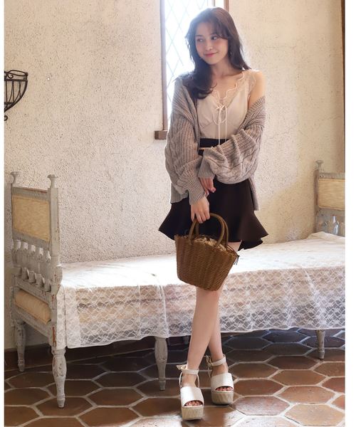 one after another NICE CLAUP(ワンアフターアナザーナイスクラップ)の「2wayリボンサンダル(サンダル・レディース・ブラック/ブラウン/ナチュラル・SMALL/MEDIUM/LARGE)」の7枚目の写真