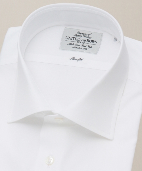 UNITED ARROWS（ユナイテッドアローズ）の「UAD ブロードセミワイドスリムシャツ ◆（シャツ/ブラウス・メンズ・ホワイト/ライトブルー・38cm/37cm/40cm/42cm/39cm/41cm/36cm/43cm）」の6枚目の写真