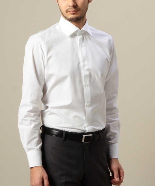 UNITED ARROWS（ユナイテッドアローズ）の「UAD ブロードセミワイドスリムシャツ ◆（シャツ/ブラウス・メンズ・ホワイト/ライトブルー・38cm/37cm/40cm/42cm/39cm/41cm/36cm/43cm）」の8枚目の写真