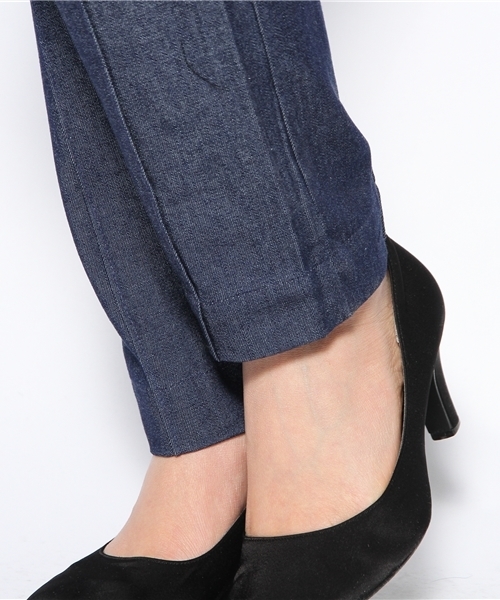 Kastane（カスタネ）の「【Kastane】テーパードパンツ（チノパンツ・レディース・オフホワイト/ベージュ/インディゴブルー/ネイビー・FREE）」の11枚目の写真