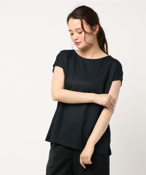 AMERICAN HOLIC(アメリカンホリック)の「EASE BULE クルーネックプルオーバー *(Tシャツ/カットソー・レディース・ブラック/オフホワイト/オレンジ・FREE)」の2枚目の写真