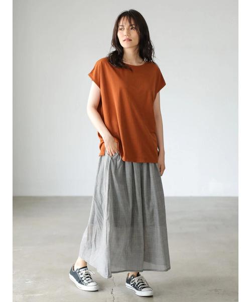 AMERICAN HOLIC(アメリカンホリック)の「EASE BULE クルーネックプルオーバー *(Tシャツ/カットソー・レディース・ブラック/オフホワイト/オレンジ・FREE)」の17枚目の写真