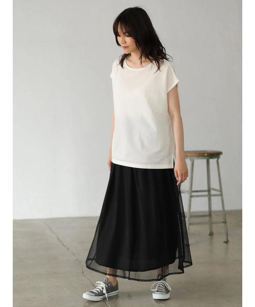 AMERICAN HOLIC(アメリカンホリック)の「EASE BULE クルーネックプルオーバー *(Tシャツ/カットソー・レディース・ブラック/オフホワイト/オレンジ・FREE)」の14枚目の写真