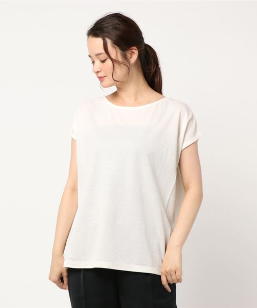 AMERICAN HOLIC(アメリカンホリック)の「EASE BULE クルーネックプルオーバー *(Tシャツ/カットソー・レディース・ブラック/オフホワイト/オレンジ・FREE)」の7枚目の写真