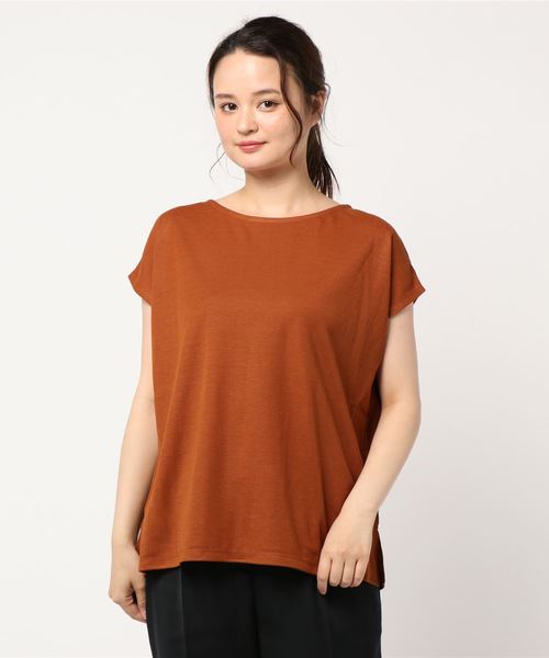 AMERICAN HOLIC(アメリカンホリック)の「EASE BULE クルーネックプルオーバー *(Tシャツ/カットソー・レディース・ブラック/オフホワイト/オレンジ・FREE)」の6枚目の写真