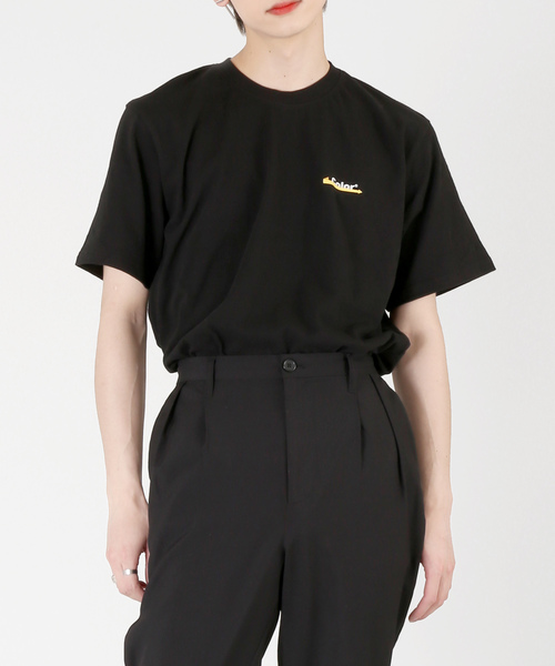 DING(ディング)の「DING/color Tシャツ(Tシャツ/カットソー)」|ブラック
