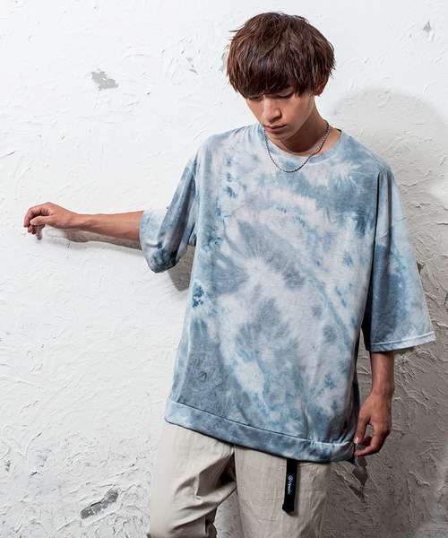 MinoriTY（マイノリティ）の「タイダイビッグシルエットTシャツ ビッグシルエット（Tシャツ/カットソー・メンズ・グレー/グリーン/モカ・M/L）」の2枚目の写真